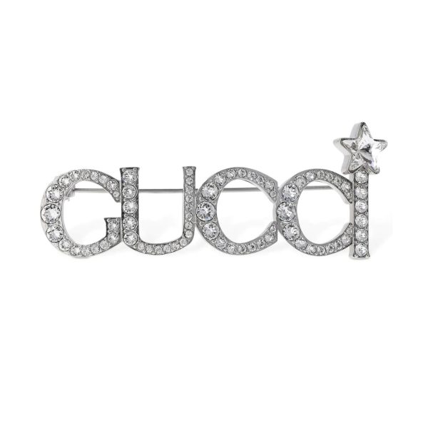 Gucci Script Brooch at Enigma Boutique