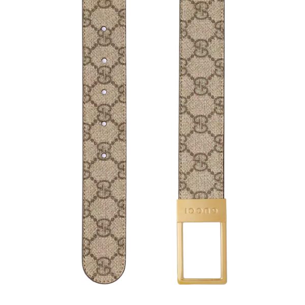 Gucci GG Belt With Rectangular Buckle - Image 2