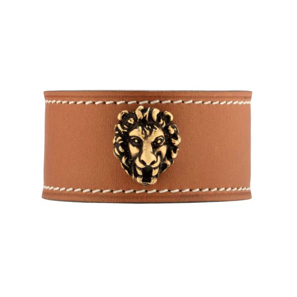 Gucci Leather Bracelet With Lion Head at Enigma Boutique