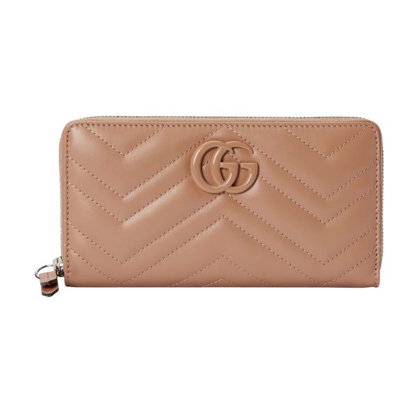 Gucci GG Marmont Matelassé Zip Around Wallet at Enigma Boutique