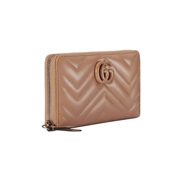 Gucci GG Marmont Matelassé Zip Around Wallet at Enigma Boutique