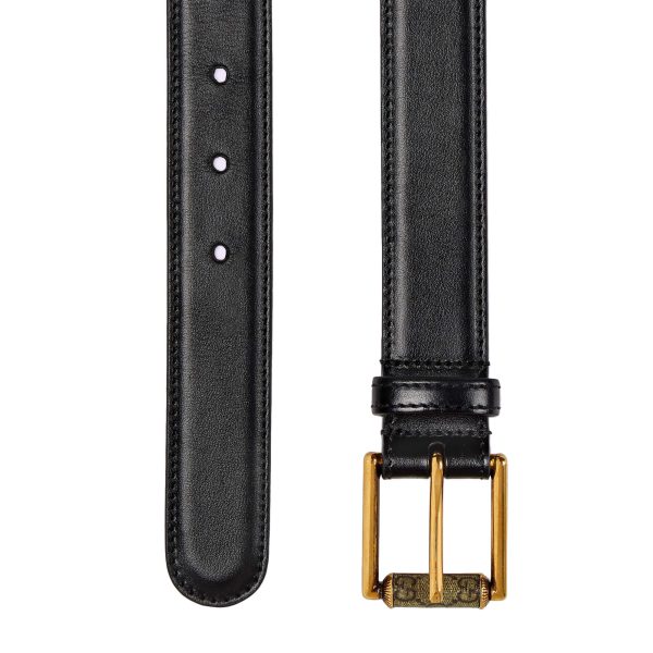 Gucci Belt With Rectangular GG Buckle at Enigma Boutique