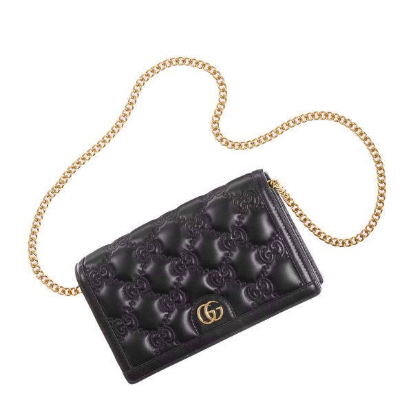 Gucci GG Matelassé Chain Wallet - Image 3