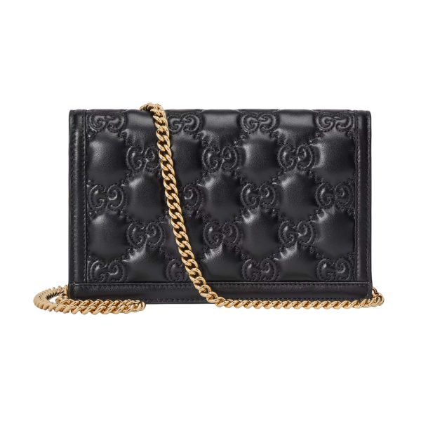 Gucci GG Matelassé Chain Wallet - Image 4