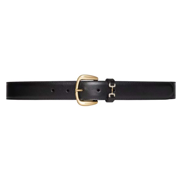 Gucci Belt With Crystal Horsebit at Enigma Boutique