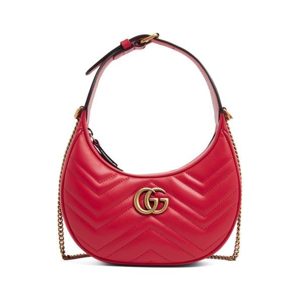 Gucci GG Marmont Half-moon-shaped Mini Bag