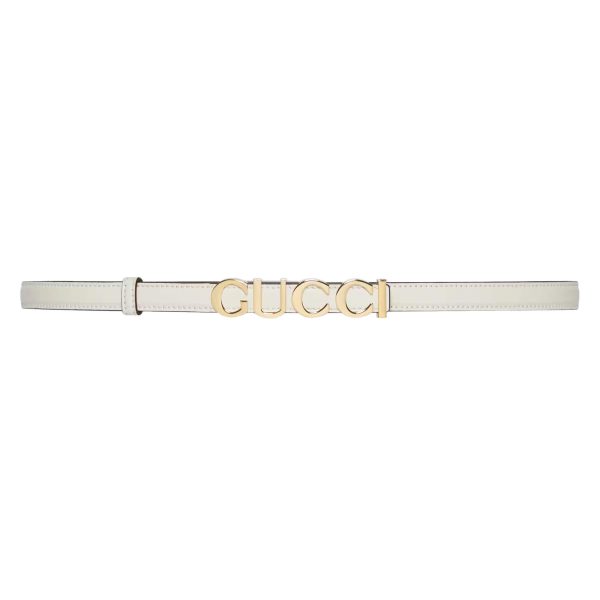 Gucci Buckle Thin Belt at Enigma Boutique