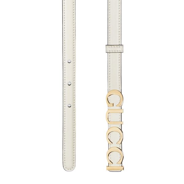 Gucci Buckle Thin Belt at Enigma Boutique