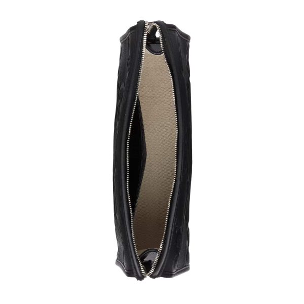 Gucci GG Jumbo Medium Pouch In Black Leather - Image 6