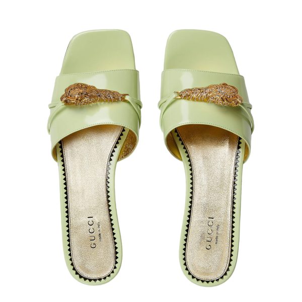 Gucci Women's Slide Sandal With Hardware at Enigma Boutique