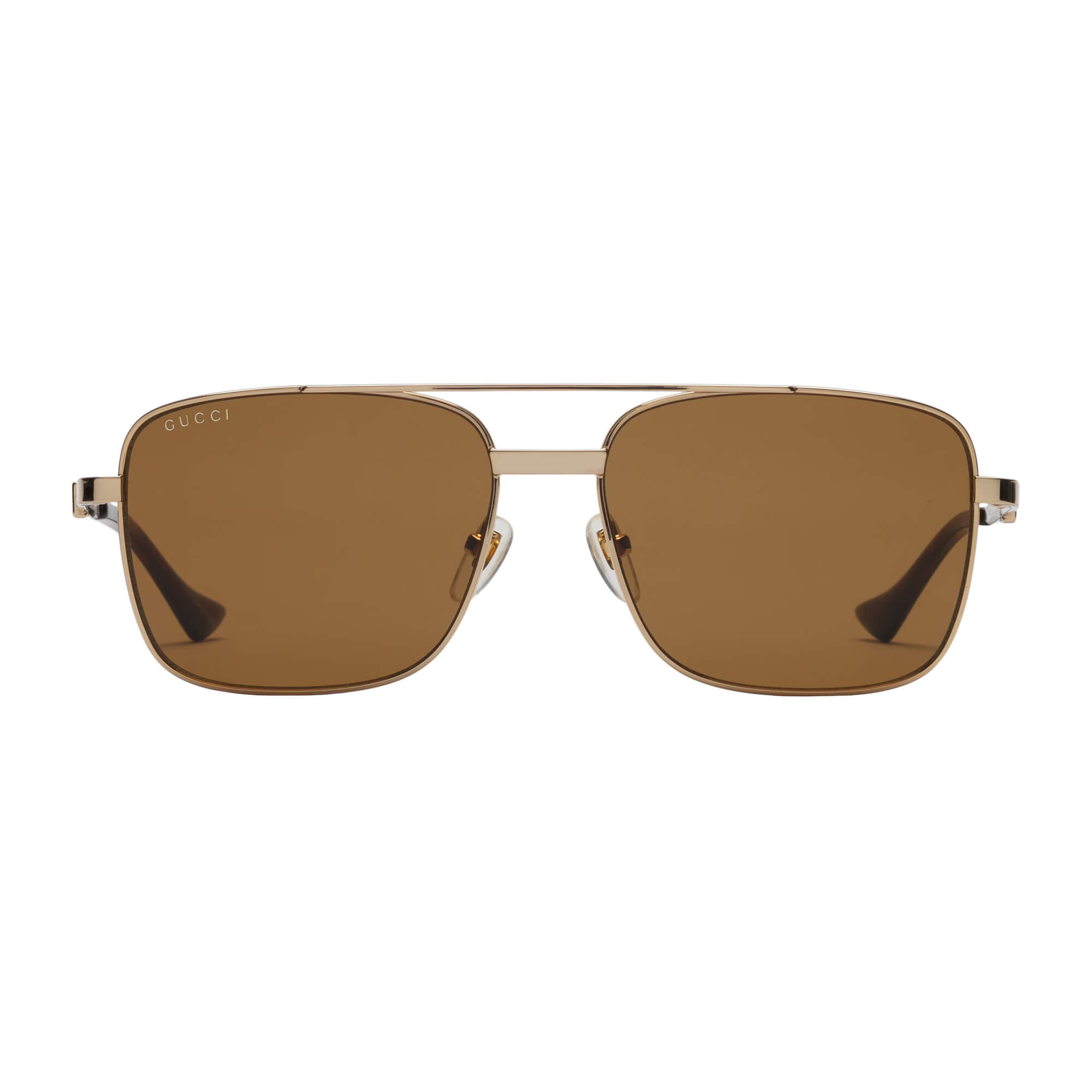 NS1009BRFBRL PC Brown Frame with Brown Glass Lens Sunglasses