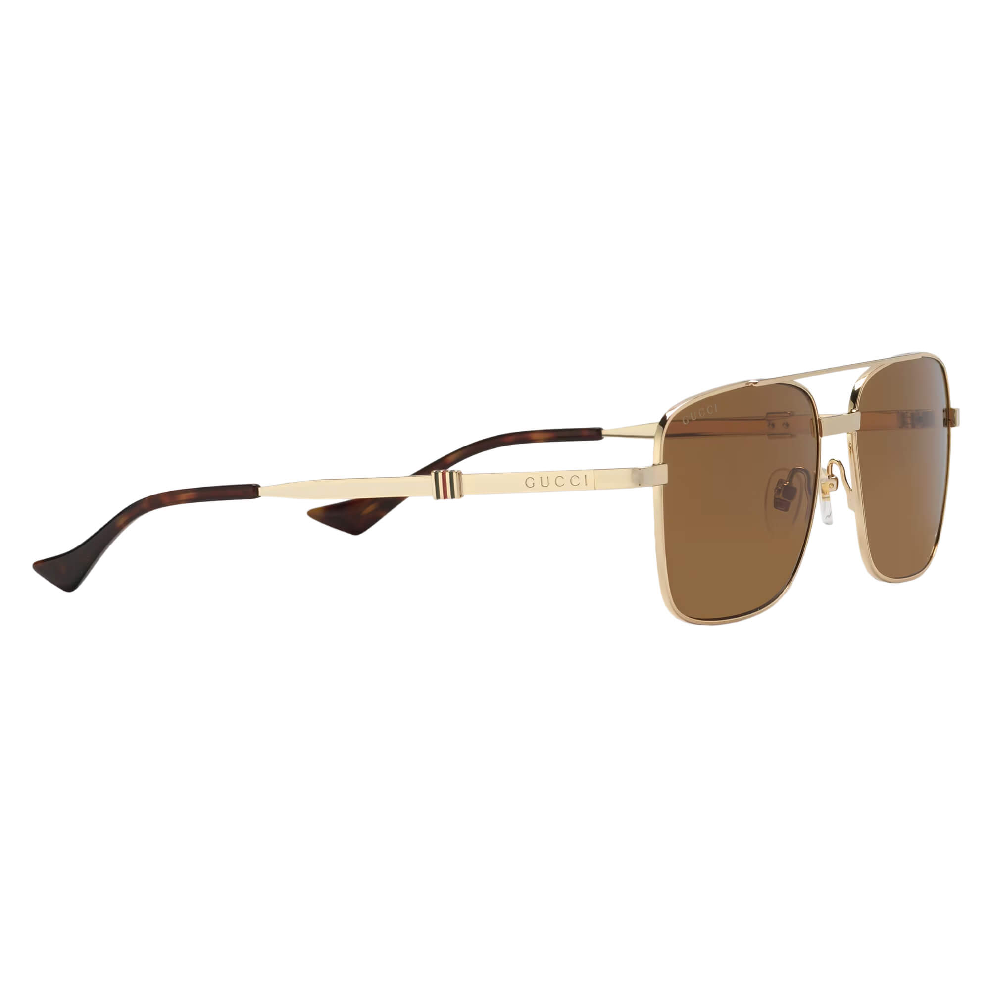 Rectangular-frame sunglasses in black acetate | GUCCI® UK