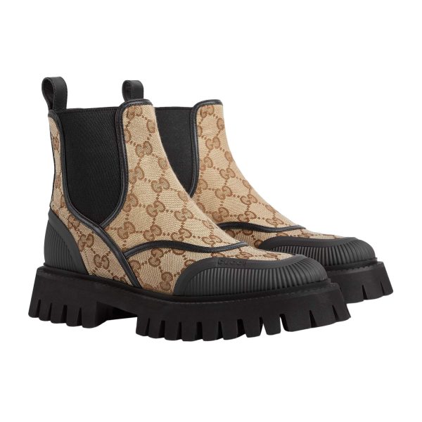 Gucci Women’s GG Canvas Ankle Boot at Enigma Boutique