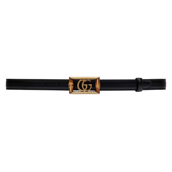 Gucci Belt With Double G Buckle And Bamboo at Enigma Boutique