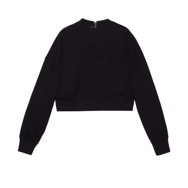 Gucci Jersey Sweatshirt With Interlocking G at Enigma Boutique