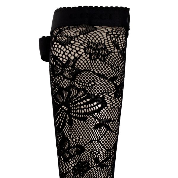 Gucci Black Lace Stockings at Enigma Boutique