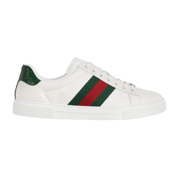 Gucci Men's Ace Sneaker With Web at Enigma Boutique