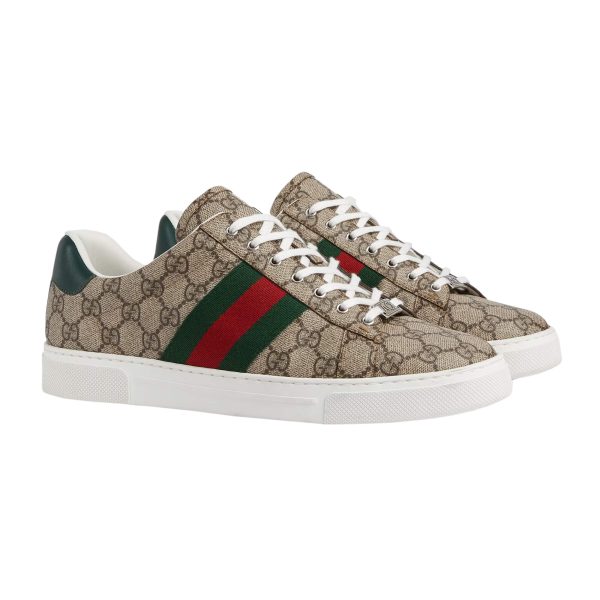 Gucci Men's Ace Sneaker With Web at Enigma Boutique