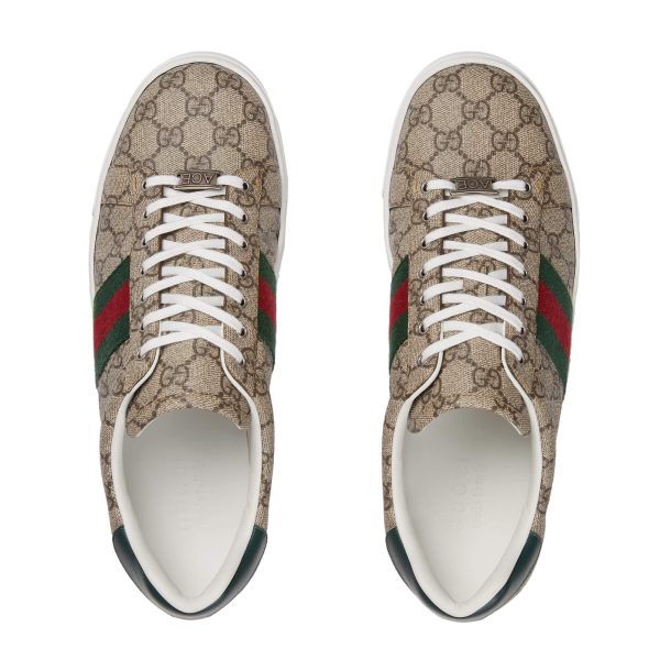 Gucci Men's Ace Sneaker With Web at Enigma Boutique