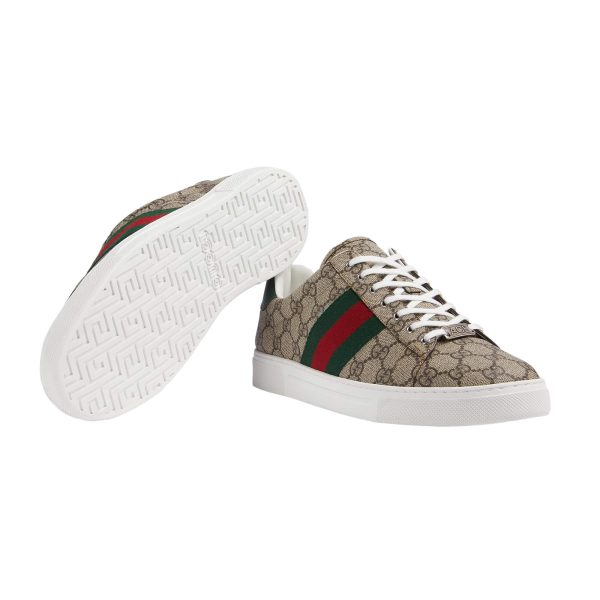 Gucci Men's Ace Sneaker With Web at Enigma Boutique