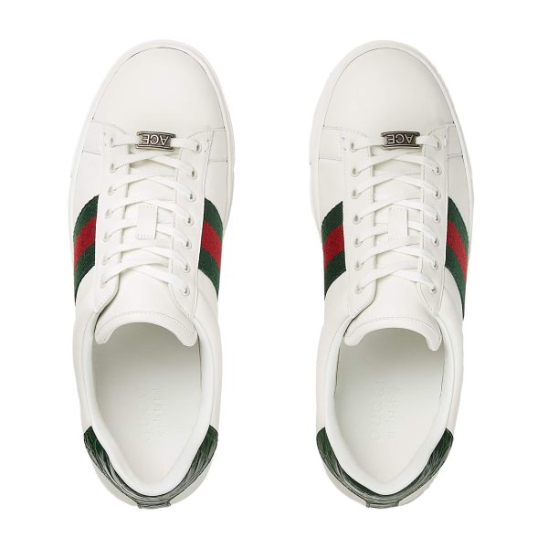 Gucci Men's Ace Sneaker With Web at Enigma Boutique