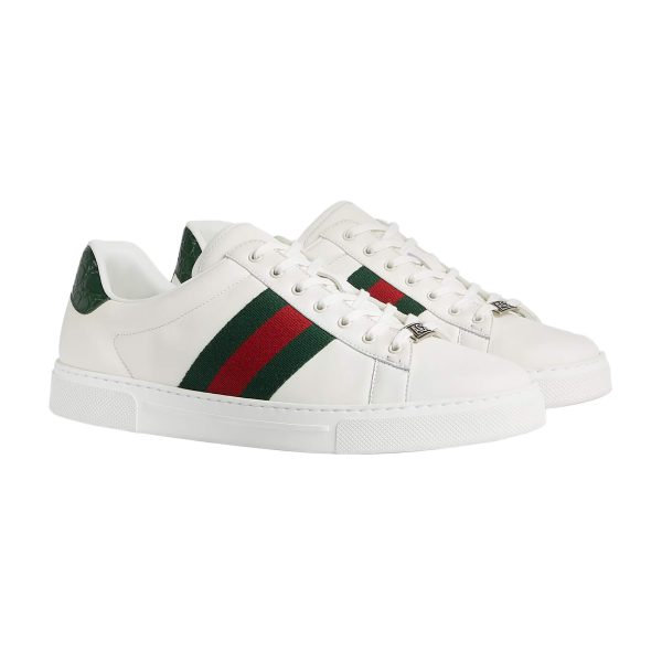 Gucci Men's Ace Sneaker With Web at Enigma Boutique