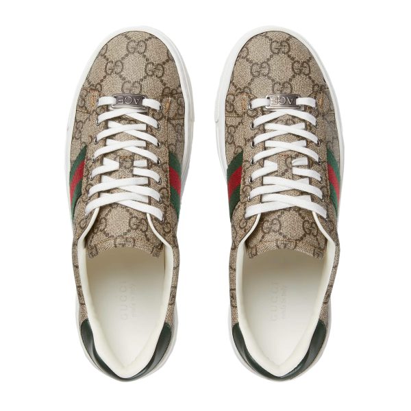 Gucci Women's Ace Sneaker With Web at Enigma Boutique