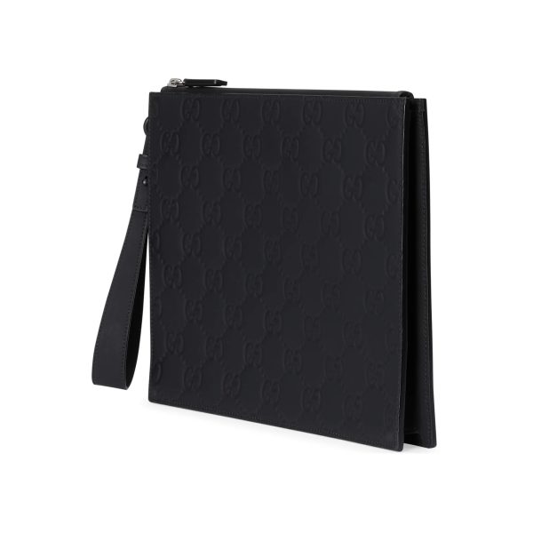 Gucci GG Rubber-effect Pouch at Enigma Boutique