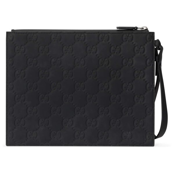 Gucci GG Rubber-effect Pouch at Enigma Boutique