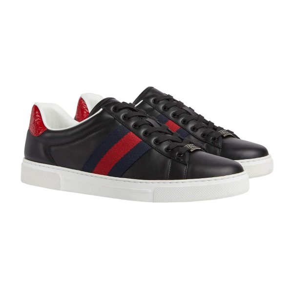 Gucci Men’s Ace Sneaker With Web at Enigma Boutique