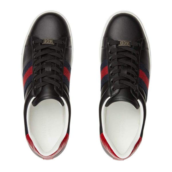 Gucci Men’s Ace Sneaker With Web at Enigma Boutique