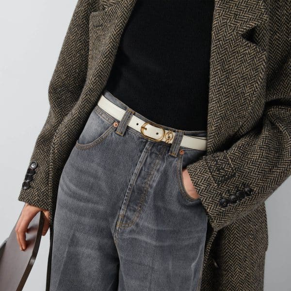 Gucci Belt With Round Interlocking G at Enigma Boutique