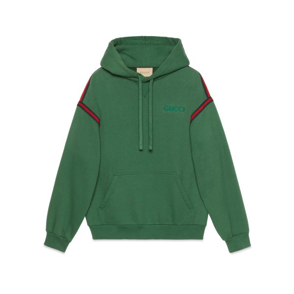 Gucci Cotton Jersey Hooded Sweatshirt at Enigma Boutique