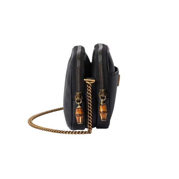 Gucci Double G Super Mini Bag With Bamboo at Enigma Boutique