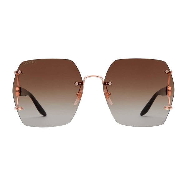 Gucci Geometric Frame Sunglasses at Enigma Boutique