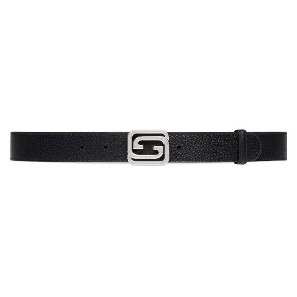 Gucci Reversible Belt With Squared Interlocking G - Image 2