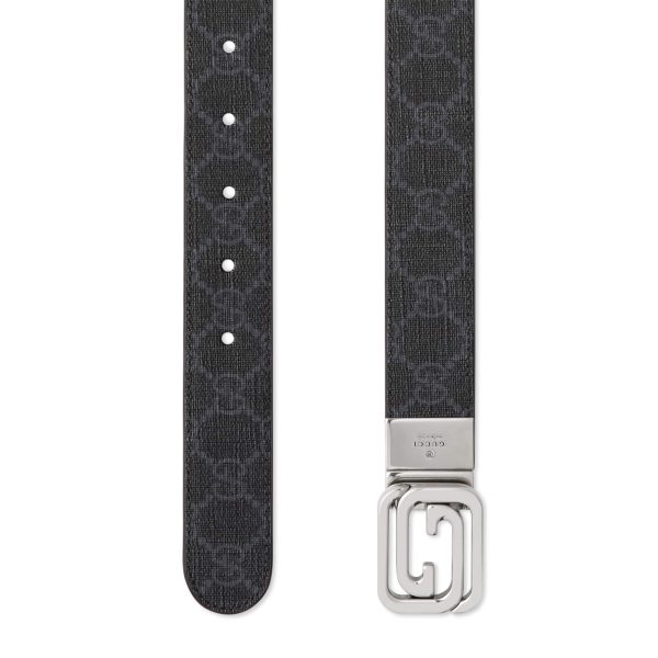 Gucci Reversible Belt With Squared Interlocking G at Enigma Boutique