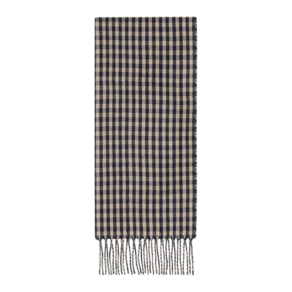 Gucci GG Gingham Reversible Wool Scarf at Enigma Boutique