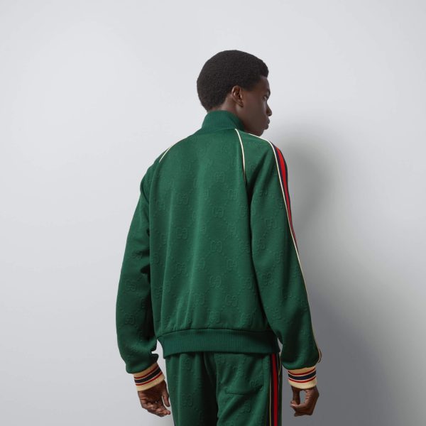 Gucci GG Jacquard Jersey Zip Jacket at Enigma Boutique