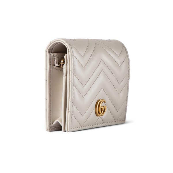 Gucci GG Marmont Matelassé Card Case Wallet at Enigma Boutique