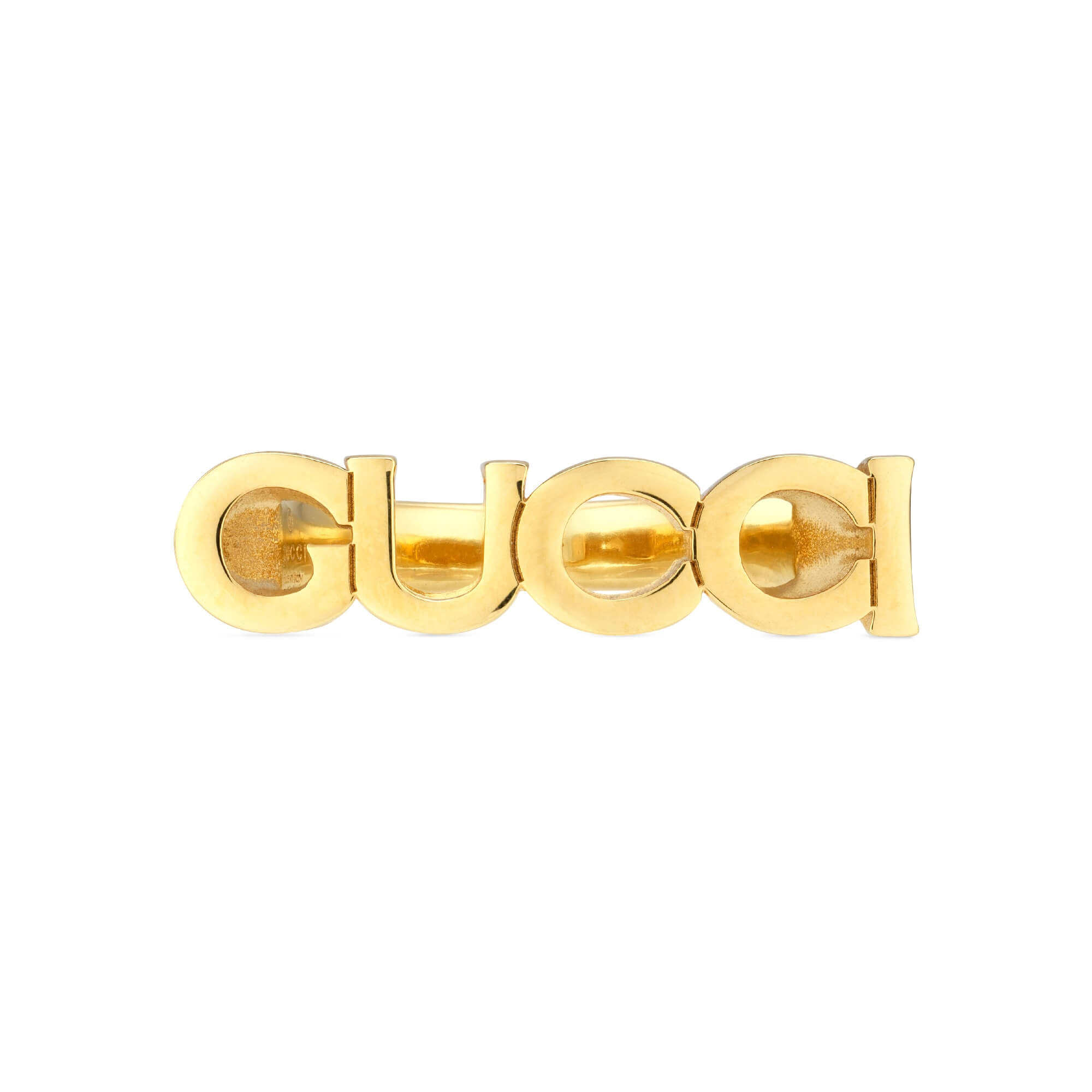 Gucci gold letter rings discount