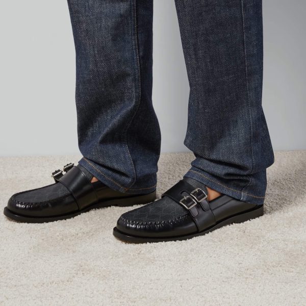 Gucci Men's Buckle Loafer With GG at Enigma Boutique