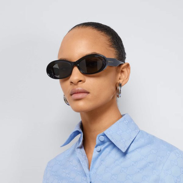 Gucci Oval-frame Sunglasses at Enigma Boutique