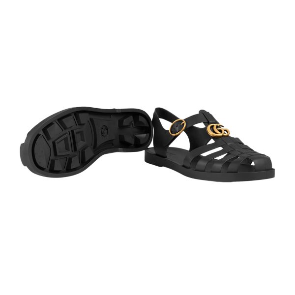 Gucci Men's Rubber Buckle Strap Sandal at Enigma Boutique