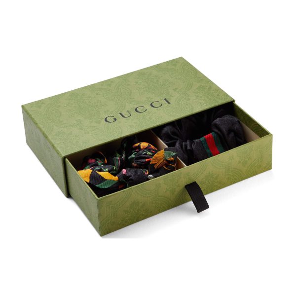 Gucci Silk GG Scrunchie Set at Enigma Boutique