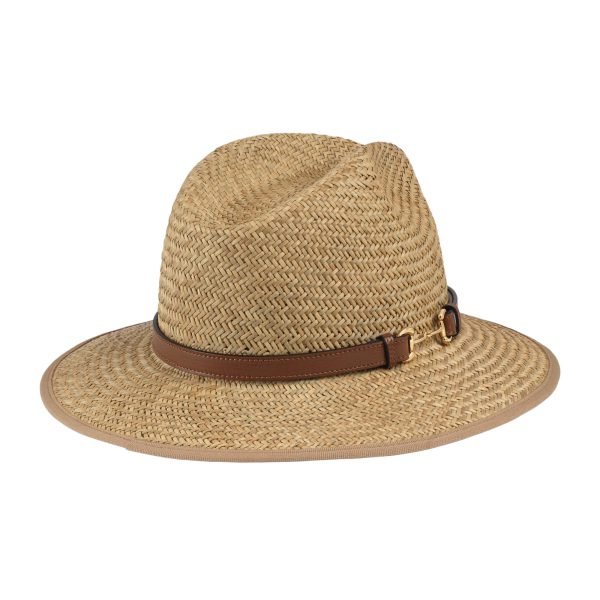 Gucci Straw Hat With Horsebit at Enigma Boutique