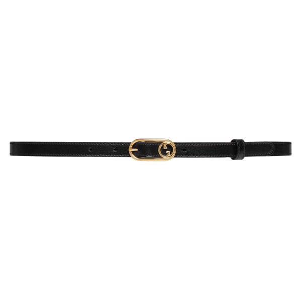 Gucci Thin Belt With Round Interlocking G at Enigma Boutique