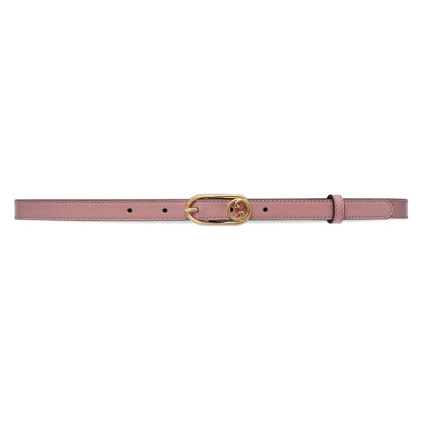 Gucci Thin Belt With Round Interlocking G at Enigma Boutique