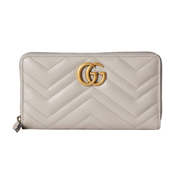 Gucci GG Marmont Matelassé Zip Around Wallet at Enigma Boutique