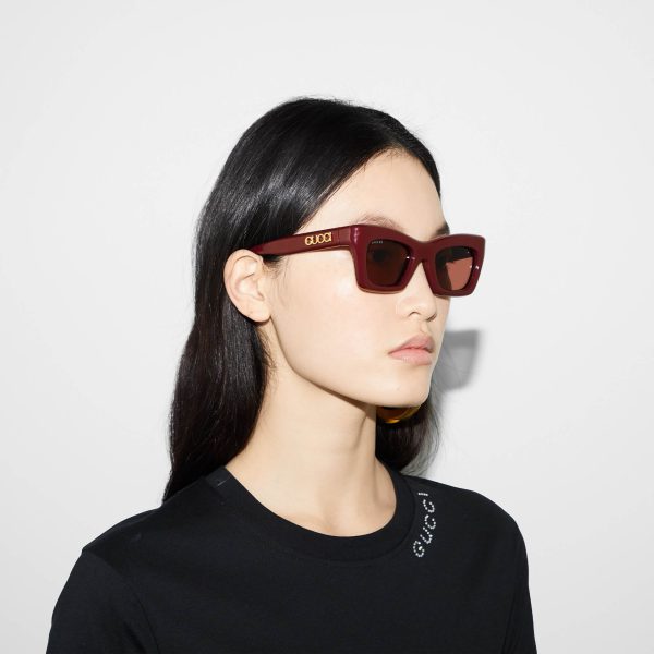 Gucci Specialized Fit Rectangular Sunglasses at Enigma Boutique